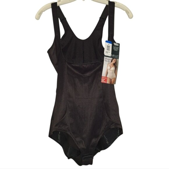 🎁Miraclesuit Black One-Pc Torsette Bodybriefer (Look 10 Lbs Lighter In 10 Sec) - Picture 1 of 8